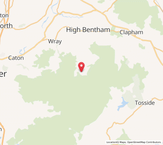 Map of Higher Thrushgill, EnglandEngland