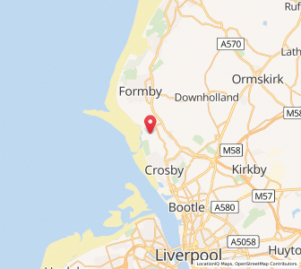 Map of Hightown, EnglandEngland