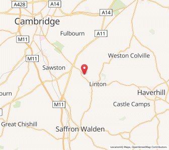 Map of Hildersham, EnglandEngland