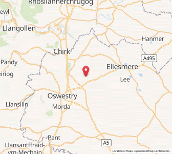 Map of Hindford, EnglandEngland