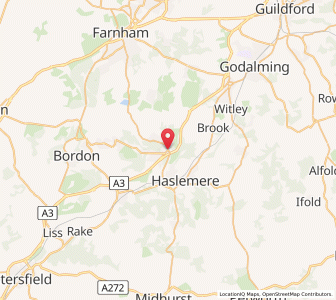 Map of Hindhead, EnglandEngland