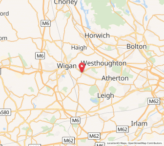 Map of Hindley, EnglandEngland