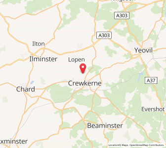 Map of Hinton Saint George, EnglandEngland