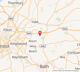 Map of Hinton, EnglandEngland