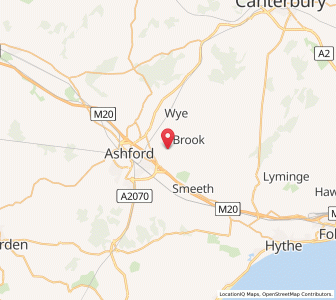 Map of Hinxhill, EnglandEngland