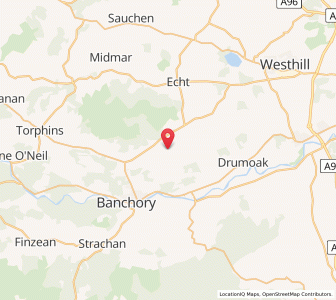 Map of Hirn, ScotlandScotland