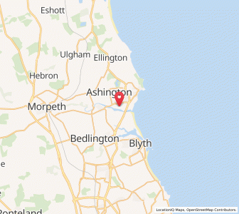 Map of Hirst, EnglandEngland