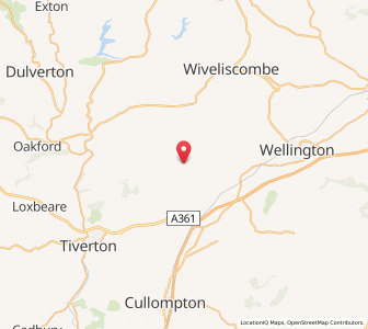 Map of Hockworthy, EnglandEngland