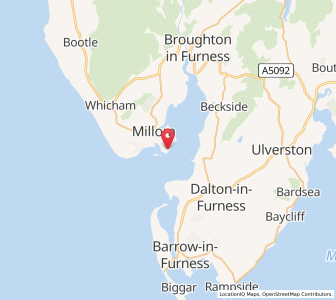 Map of Hodbarrow, EnglandEngland