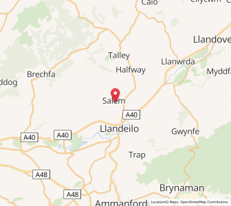 Map of Hoel-galed, WalesWales