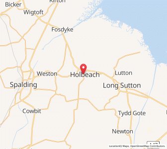 Map of Holbeach, EnglandEngland