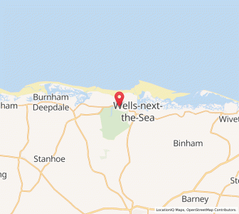 Map of Holkham, EnglandEngland