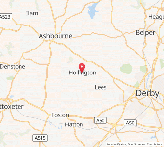 Map of Hollington, EnglandEngland