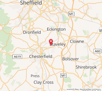 Map of Hollingwood, EnglandEngland