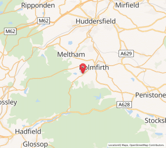 Map of Holmbridge, EnglandEngland