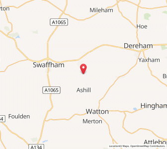 Map of Holme Hale, EnglandEngland