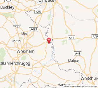 Map of Holt, WalesWales