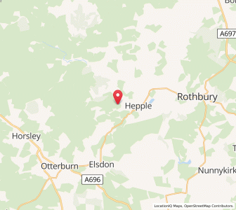 Map of Holystone, EnglandEngland