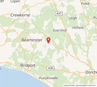 Map of Hooke, EnglandEngland