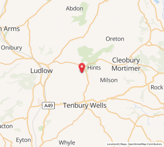 Map of Hope Bagot, EnglandEngland