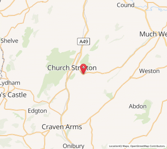 Map of Hope Bowdler, EnglandEngland