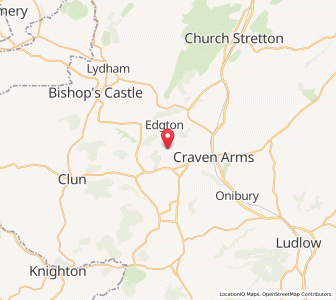 Map of Hopesay, EnglandEngland