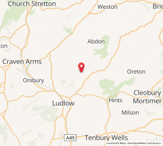 Map of Hopton Cangeford, EnglandEngland