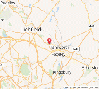 Map of Hopwas, EnglandEngland