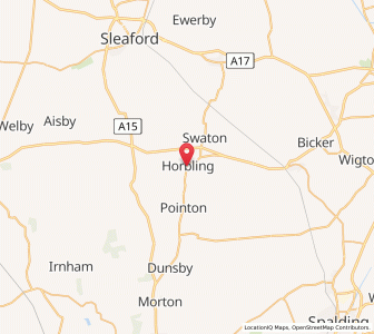 Map of Horbling, EnglandEngland