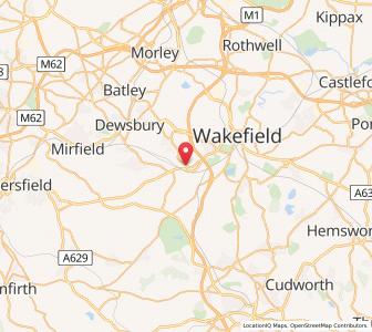 Map of Horbury, EnglandEngland