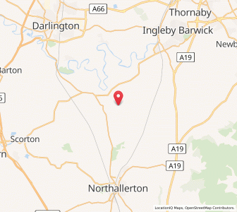 Map of Hornby, EnglandEngland