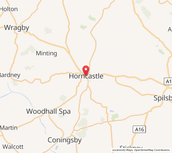 Map of Horncastle, EnglandEngland