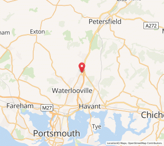 Map of Horndean, EnglandEngland