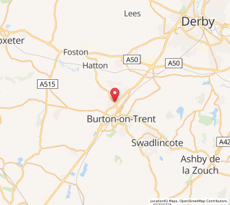 Map of Horninglow, EnglandEngland