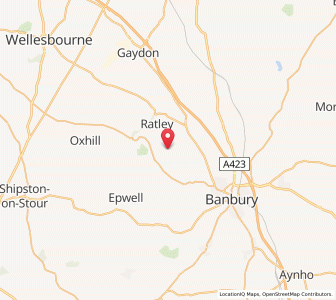 Map of Hornton, EnglandEngland