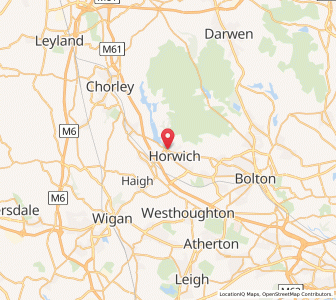 Map of Horwich, EnglandEngland