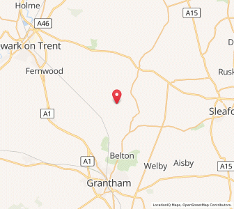 Map of Hough on the Hill, EnglandEngland