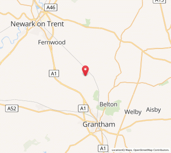 Map of Hougham, EnglandEngland