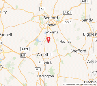 Map of Houghton Conquest, EnglandEngland