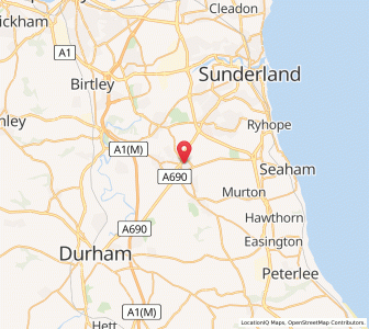 Map of Houghton-le-Spring, EnglandEngland