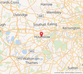 Map of Hounslow, EnglandEngland