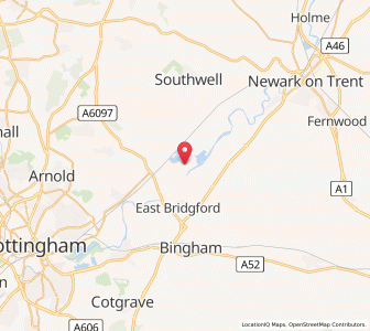 Map of Hoveringham, EnglandEngland