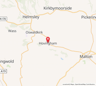 Map of Hovingham, EnglandEngland