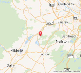 Map of Howwood, ScotlandScotland