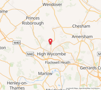 Map of Hughenden, EnglandEngland