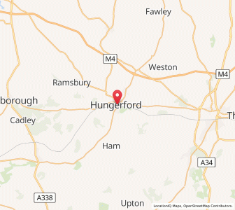 Map of Hungerford, EnglandEngland