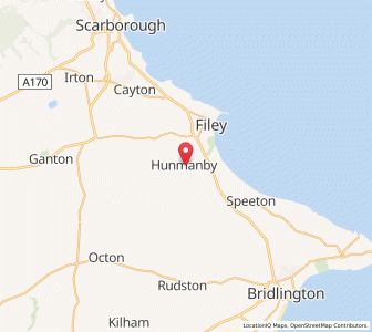 Map of Hunmanby, EnglandEngland