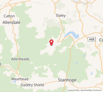 Map of Hunstanworth, EnglandEngland