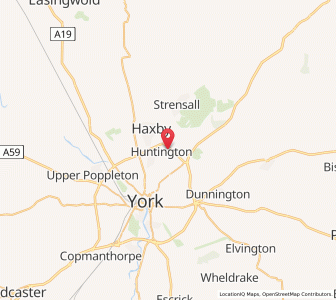 Map of Huntington, EnglandEngland