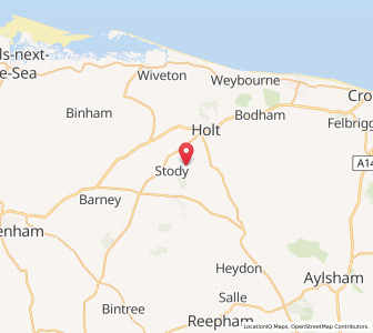 Map of Hunworth, EnglandEngland